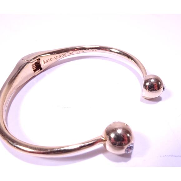 Kate Spade Women's Lady Marmalade Open Pave Cuff Bracelet NWOT 110 - Picture 1 of 7